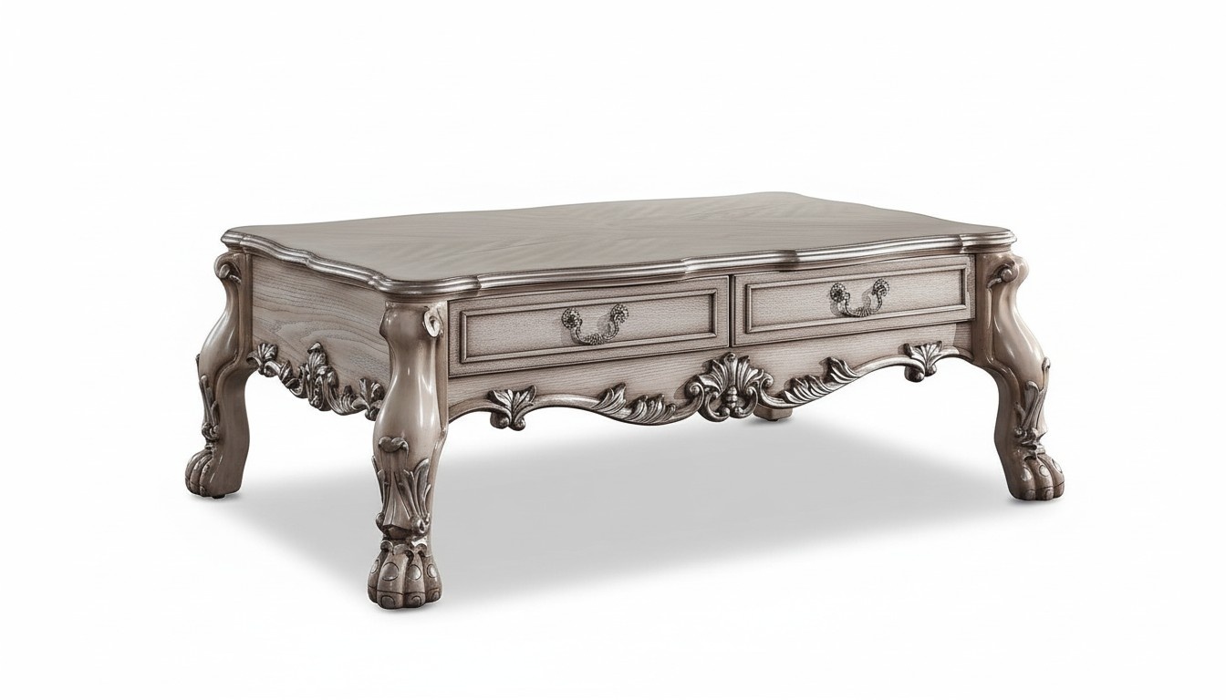 Couchtisch Beistelltisch Holz Sofa Wohnzimmer Tisch Barock Designer Klassischer