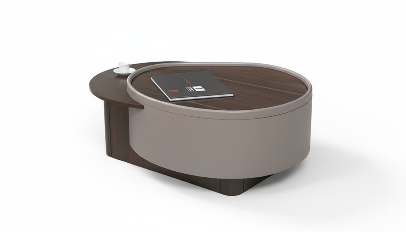 Couchtisch Braun Luxus Couchtische Holz Design Elegantes Büro 100 cm Neu