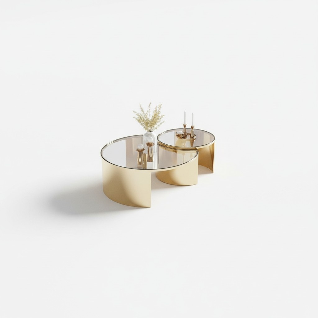 Couchtisch Beistelltisch Edler Wohnzimmer Klassischer Design Tisch Glas