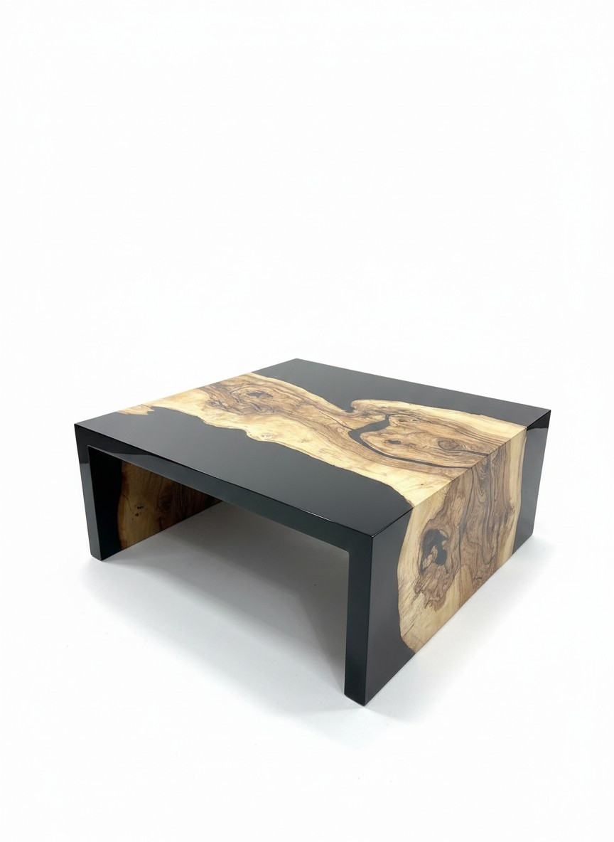 Couchtisch Epoxidharz Kaffeetisch Massiv Tische Holz Epoxid Tisch