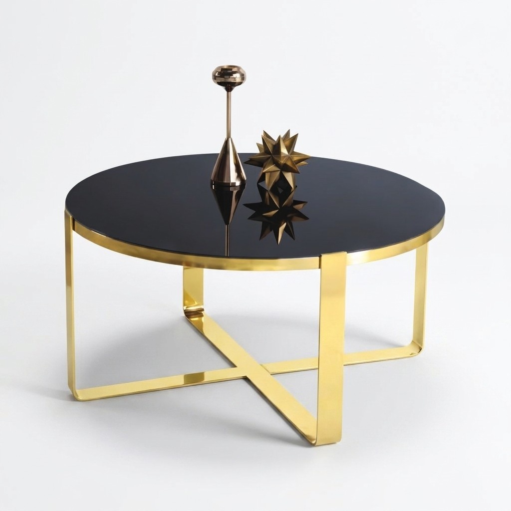 Couchtisch Kaffeetisch Moderne Sofatisch Beistelltisch Glas Gold Tisch
