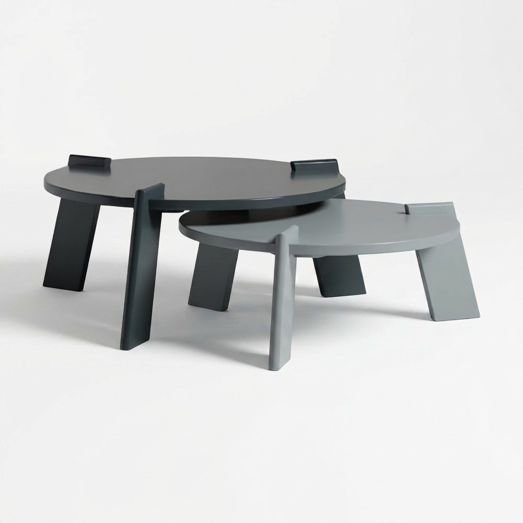 Couchtisch Kaffeetisch Sofatisch Beistelltisch Holz Grau Tisch Design