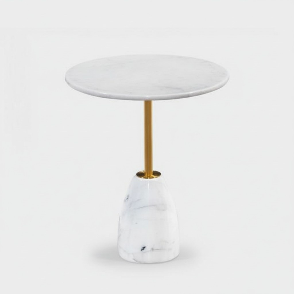 Couchtisch Luxus Design MarmorTisch Beistell Tische Wohnzimmer Rund neu