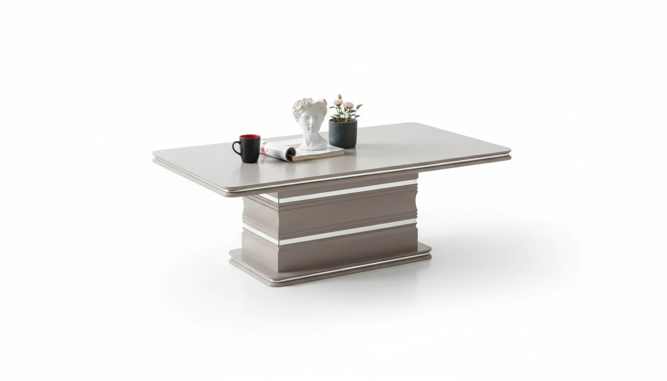 Couchtisch neu Wohnzimmertisch Beistelltisch Sofatisch beige Holz