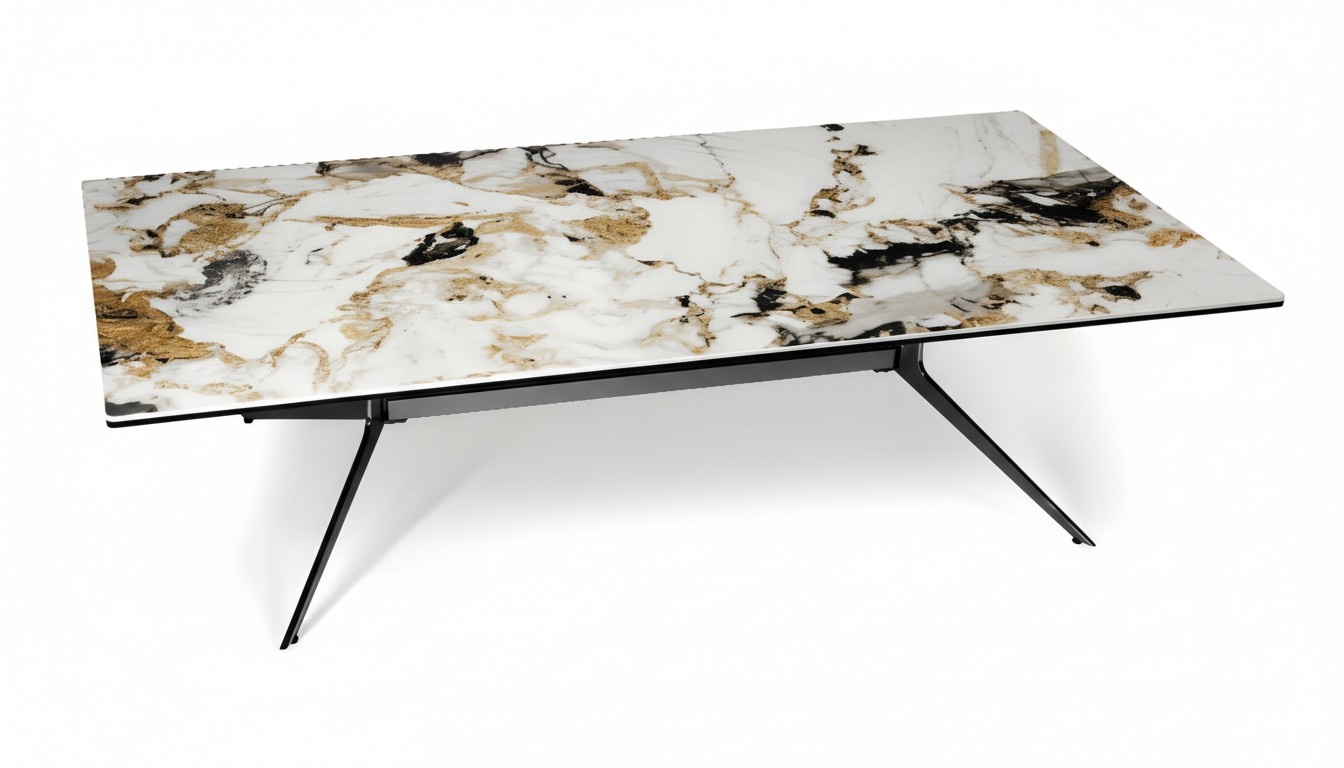 Couchtisch Schwarz Holztisch Design Tische Esszimmer Möbel Glastisch Rund Tisch