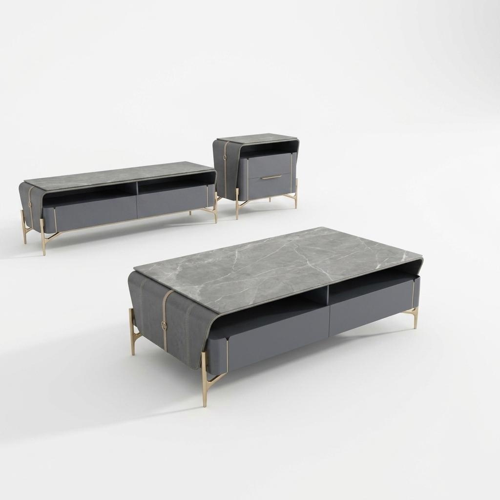 Couchtisch Sideboard 2tlg Wohnzimmer Tisch Lowboard Möbel Schrankwände
