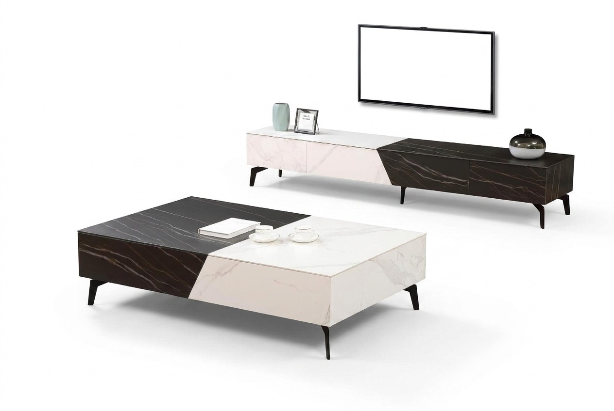 Couchtisch Sideboard 2tlg Wohnzimmer Möbel Tisch Lowboard Schrankwände Kommode