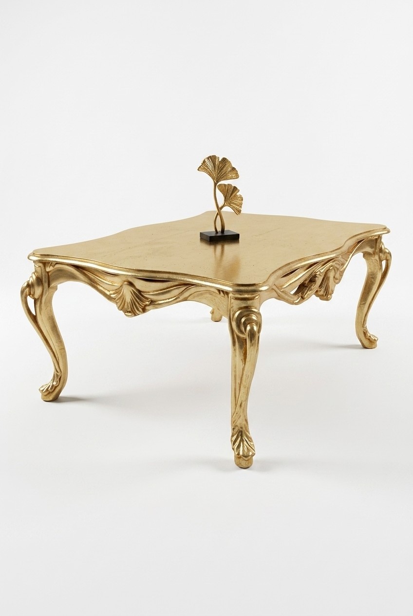 Couchtisch Tische Chesterfield Tisch Design Luxus Möbel Gold Holz Wohnzimmer