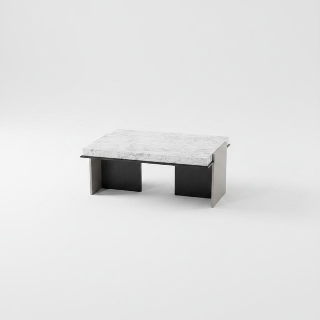 Couchtisch Wohnzimmertisch Sofatisch Kaffeetisch Holz Weiß Marmoroptik