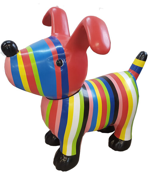 Designer Figur Statue Dekoration Moderne Figuren Hund Garten Skulptur