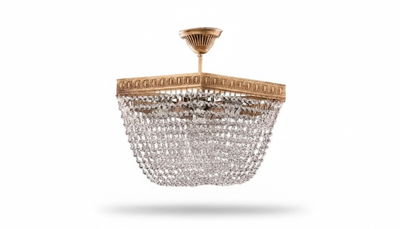 Deckenlampe Deckenleuchter Luxus Gold Kronleuchter Lüster Kristall Art