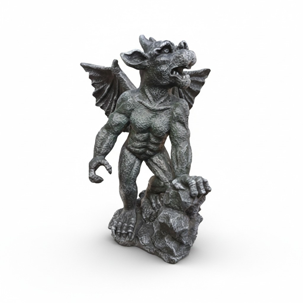 Deko Figur Statue Skulptur 54 cm FIguren Statuen Skulpturen Troll Drachen