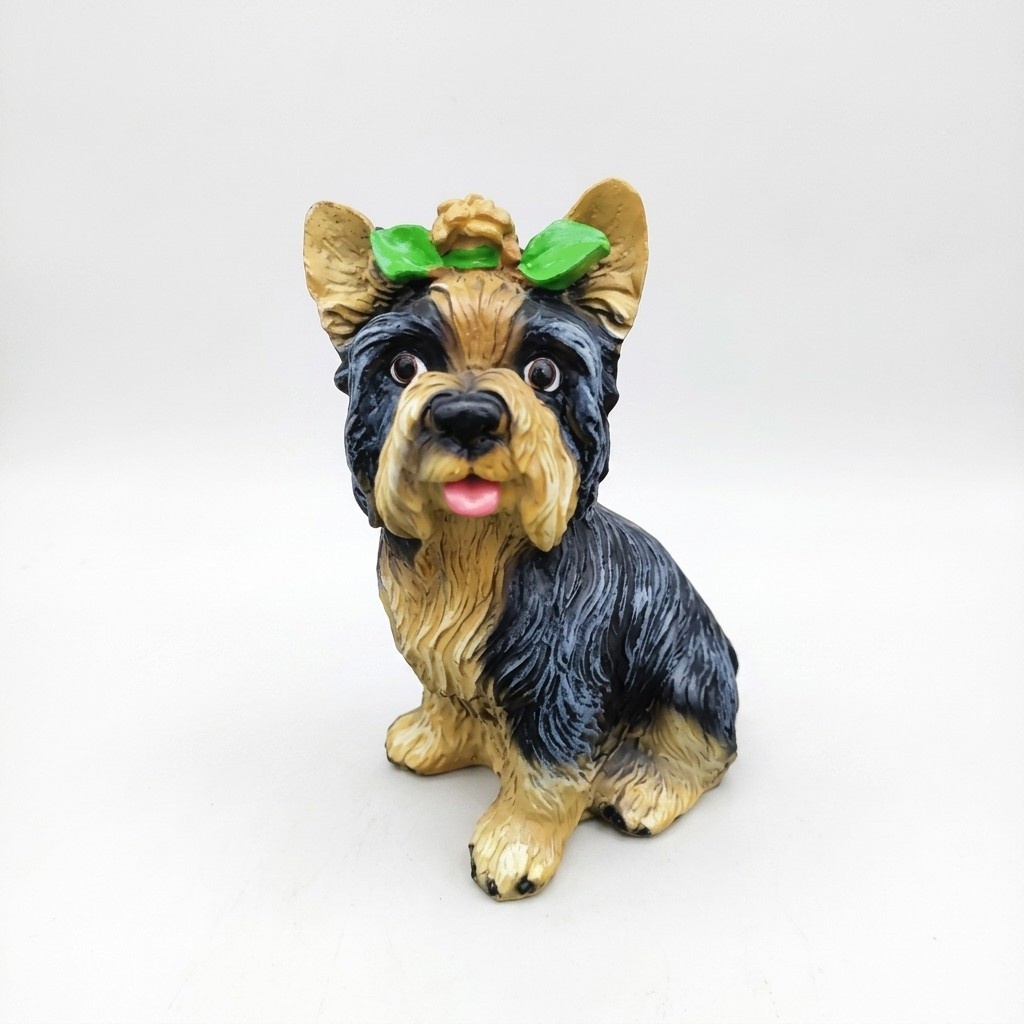 Deko Figur Statue Skulptur 36 cm Figuren Statuen Skulpturen Garten Hund