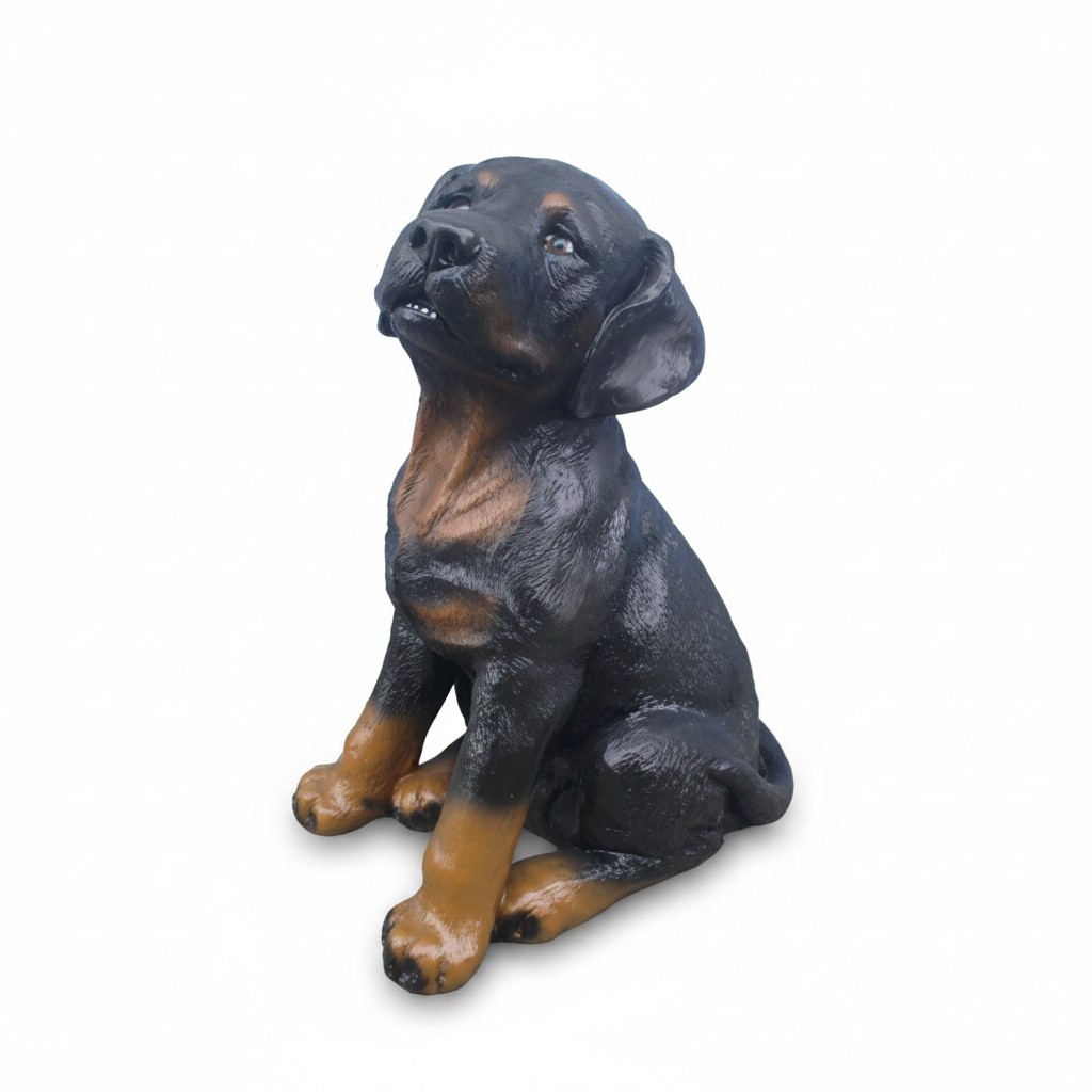 Deko Figur Statue Skulptur 30 cm Figuren Statuen Skulpturen Garten Hund