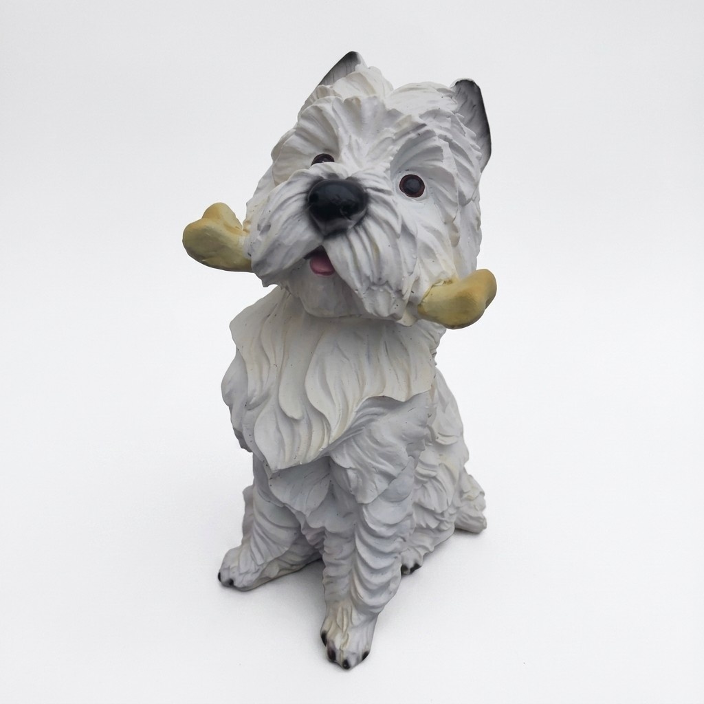 Deko Figur Statue Skulptur 42 cm Figuren Statuen Skulpturen Garten Hund