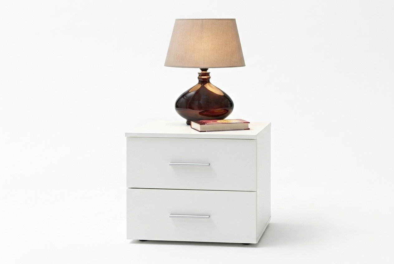 Designer Möbel Nachttisch Schlafzimmer Weiß Einrichtung Moderne Luxus