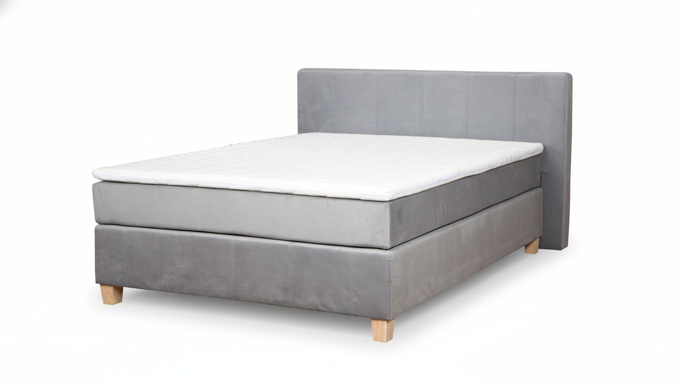 Boxspring Bett Kasten Funktion Hotel Doppel Komplett Set Topper Matratze