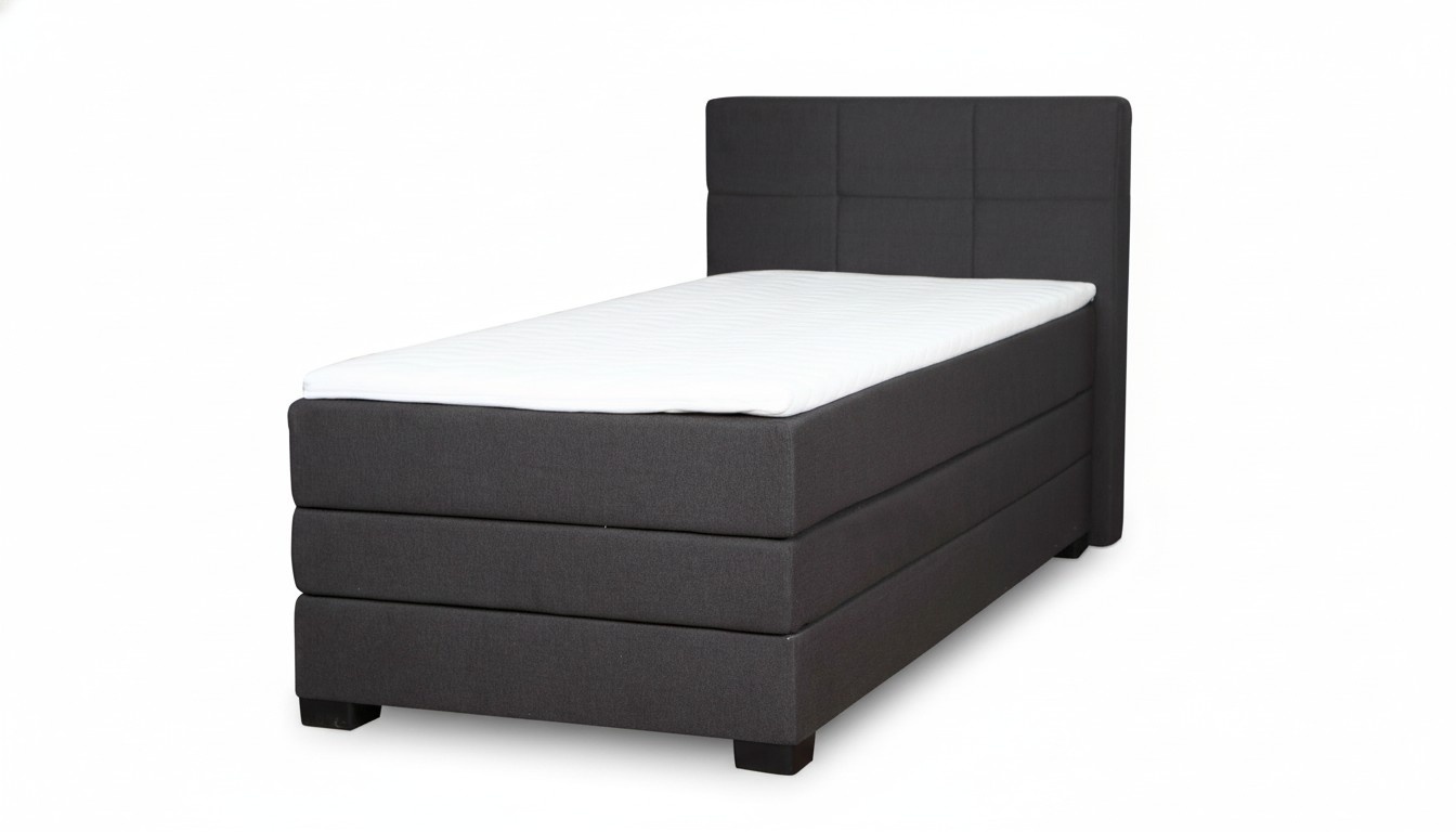 Boxspring Bett Hotel Betten 90x200cm Komplett Bettkasten inkls. Topper