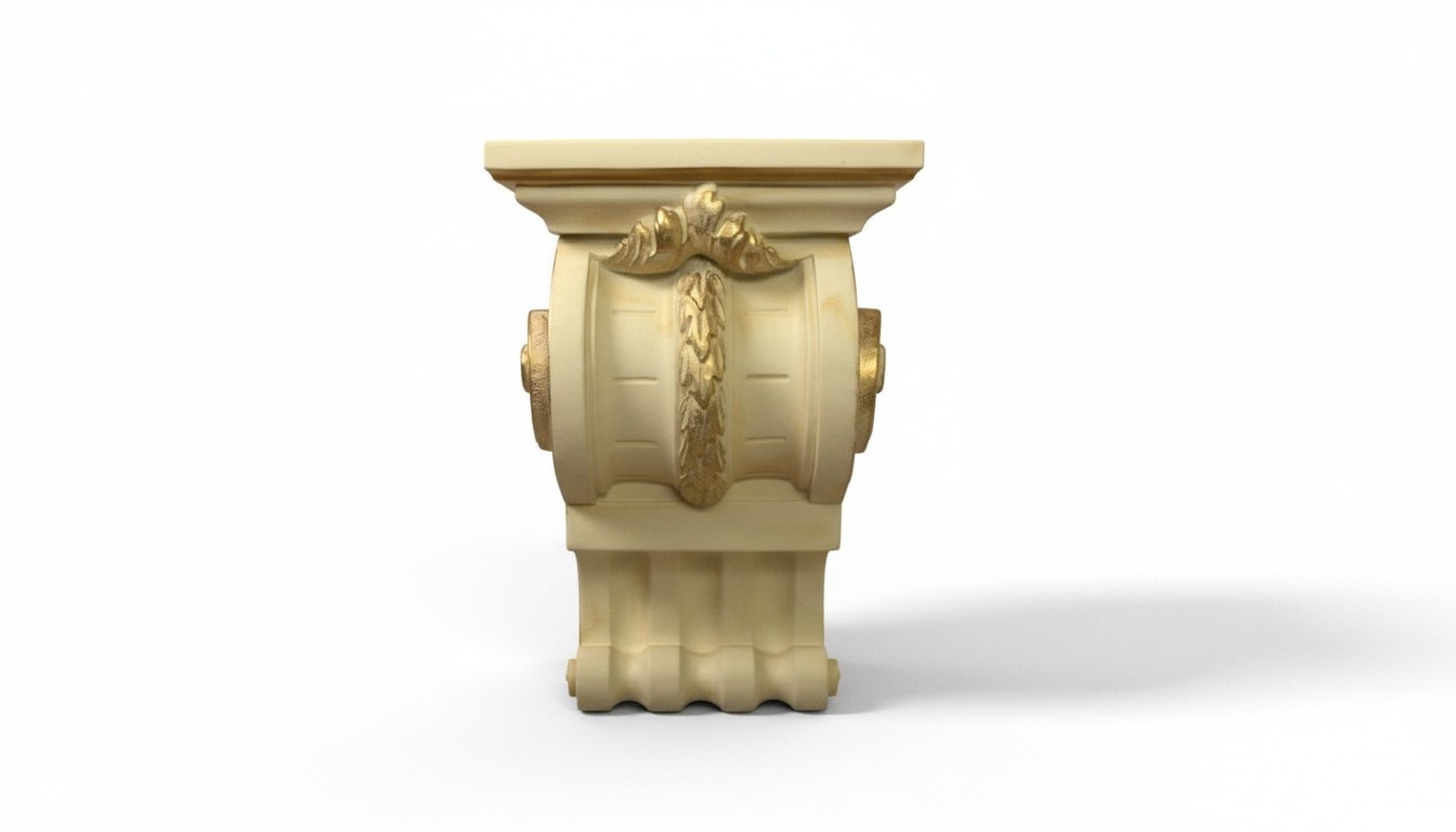 Design and Dekoration Deko Wand Kolumne Antik Stil Säulen Teil Balkon