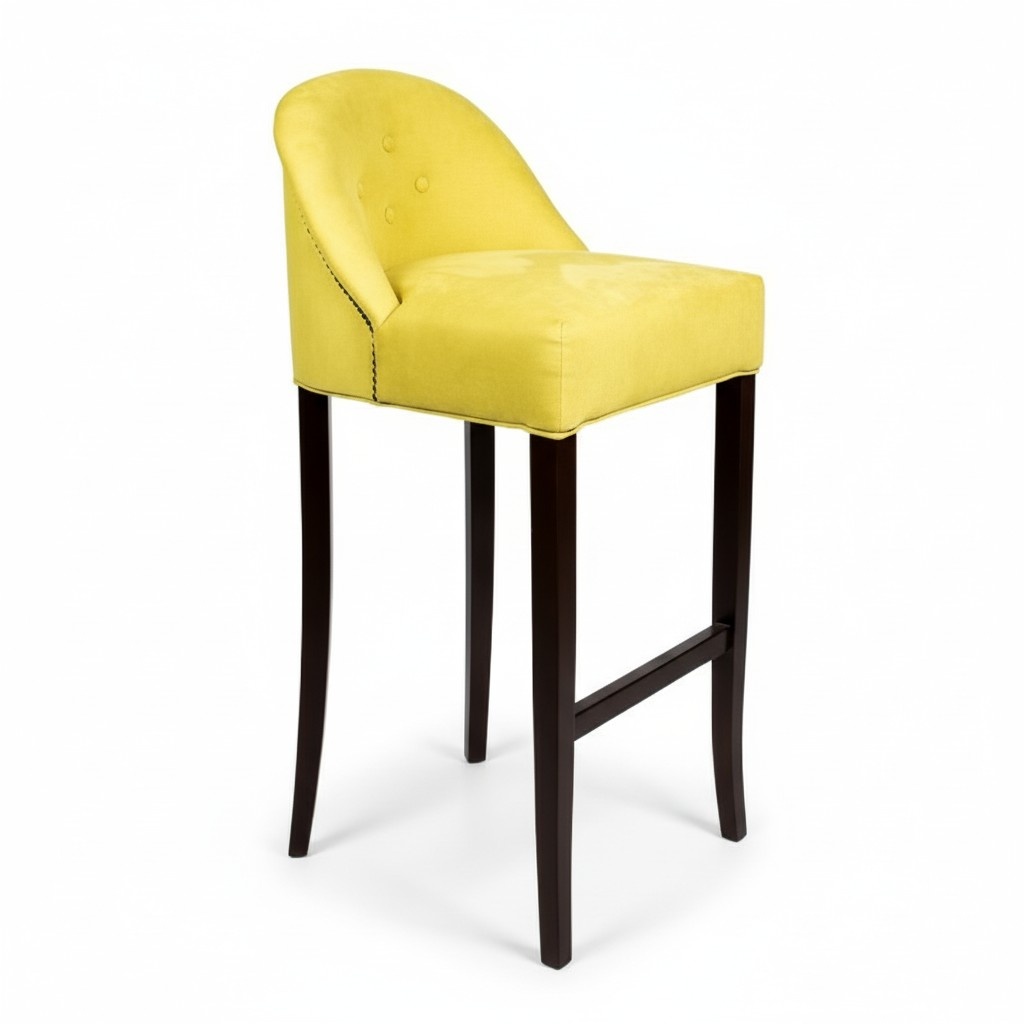 Design Bar Chair Chesterfield Sessel Stuhl Hocker Bar Tresen Textil Barhocker