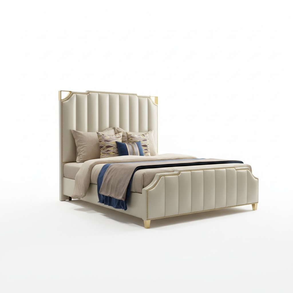 Design Bett Betten 180x200cm Dubai Doppel Hotel Holz Schlafzimmer