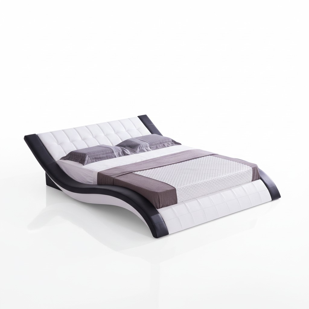 Design Bett Digital Sound USB Betten Luxus Schlafzimmer Möbel Leder