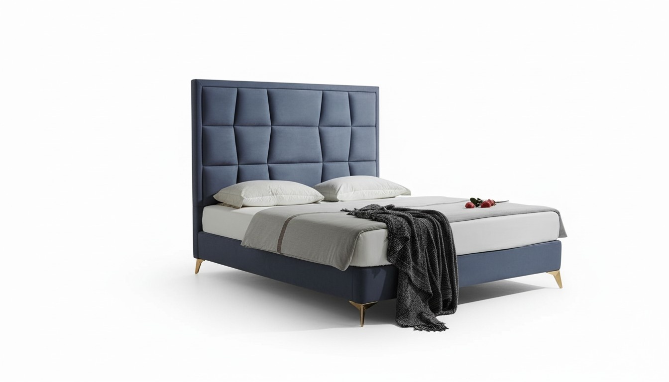 Design Bett Schlafzimmer Betten Textil Hotel Luxus Polster Sitz Stoff Neu Möbel