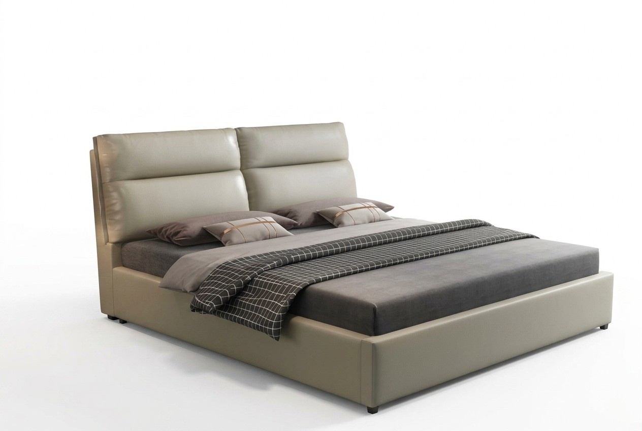 Design Bett Schlafzimmer Textil Leder Polster Moderne Betten 180x200cm