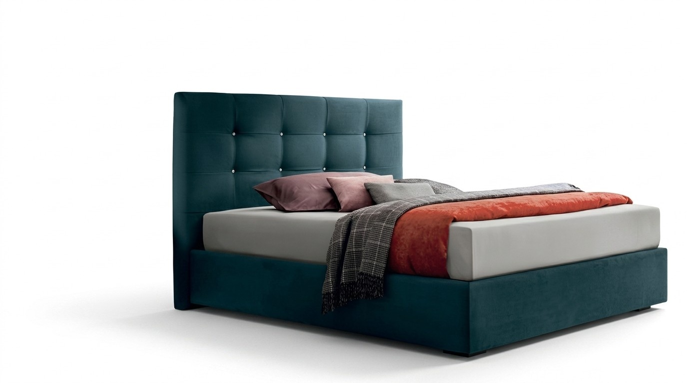 Design Betten Schlaf Zimmer Textil 180x200cm Bett Polster Luxus Doppel Hotel Neu