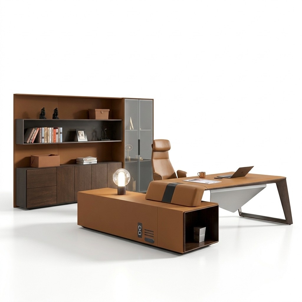 Design Büro Office Kanzlei Tisch Regal Akten Schrank Schreib Tische
