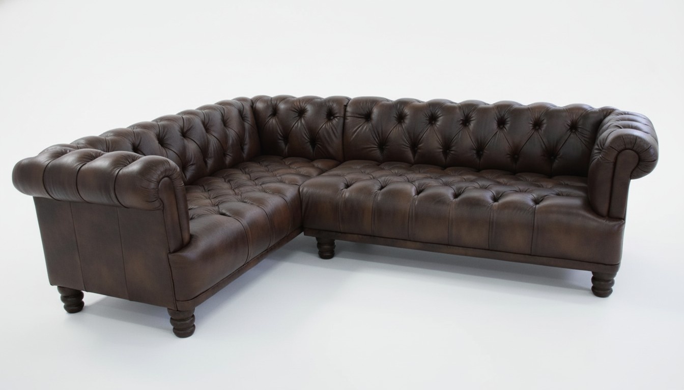 Design Chesterfield Ecksofa Eckcouch Loungesofa Couch Sofa