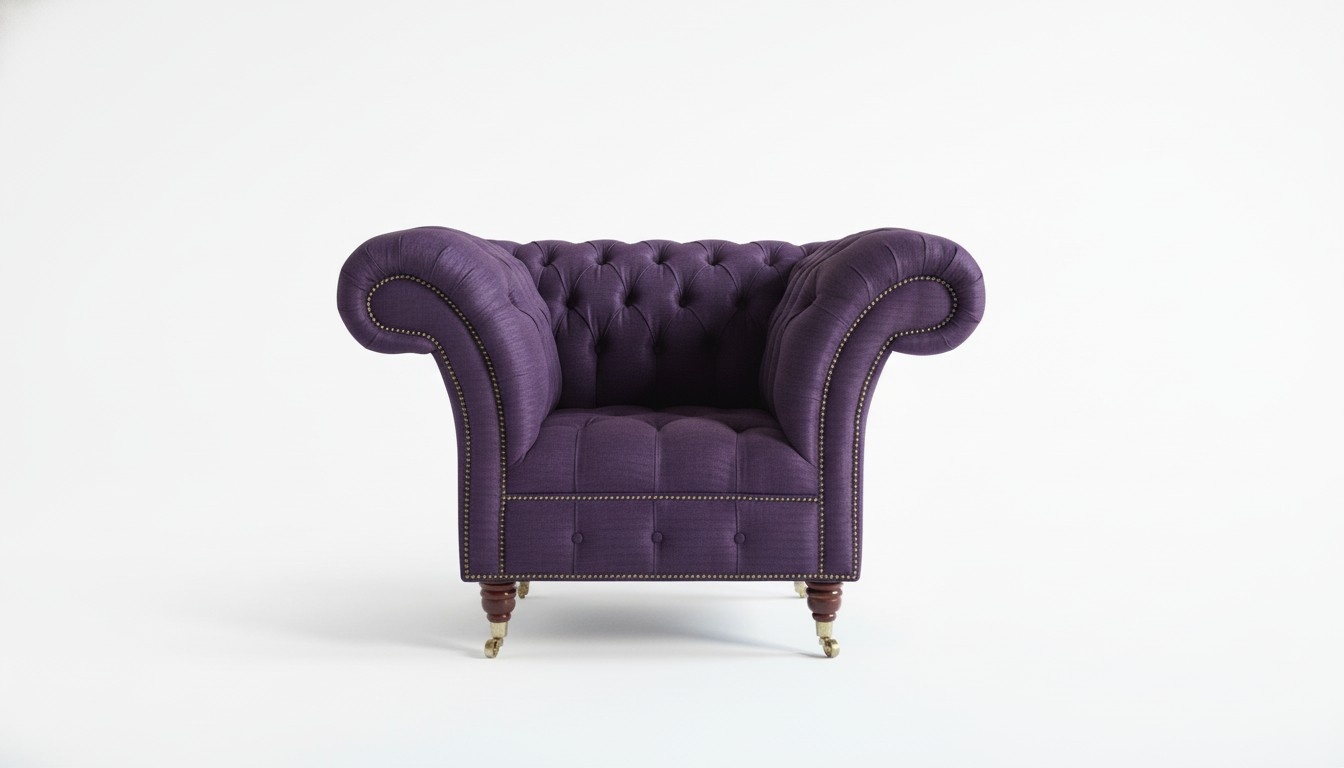 Design Chesterfield Stoff Couch Sofa Polster Sofas Neu Sessel 1 Sitzer