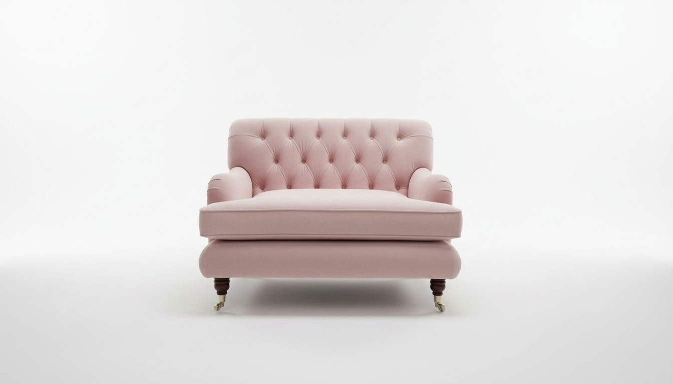 Design Chesterfield Stoff Couch Sessel 1.5 Sitzer Polster Sofas Lounge