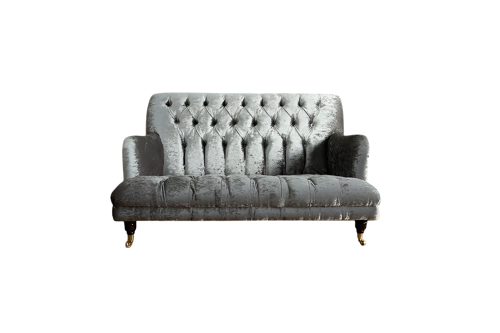 Design Chesterfield Stoff Couch Sofa 2 Sitzer Polster Sofas Neu Textil