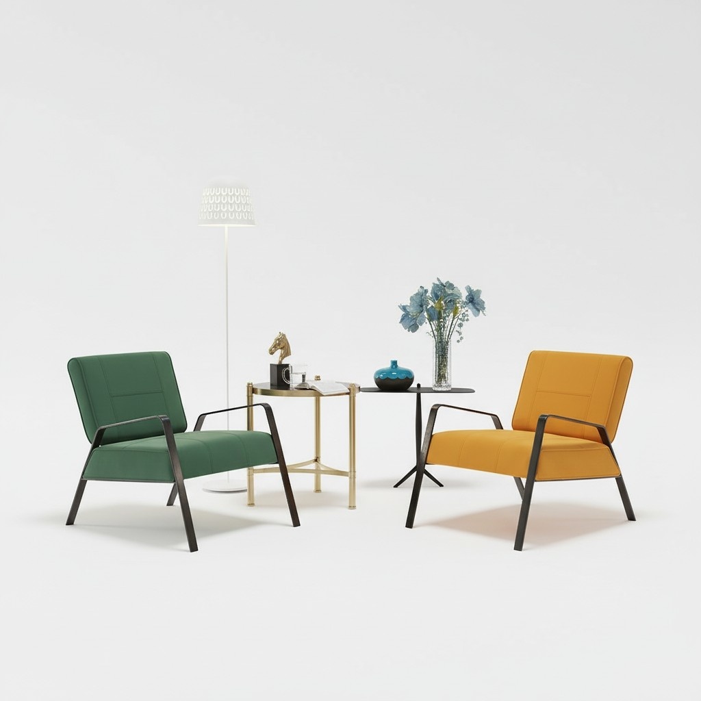 Design Couch Sofa Sitzer Leder Lounge Club Polster Luxus Ohren Sitz Relax Sessel