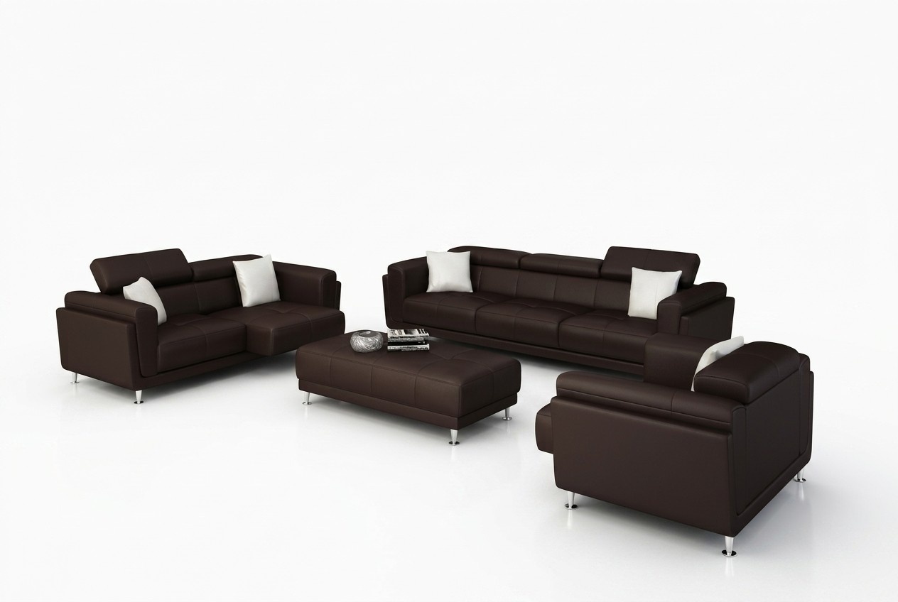 Design Couchen Sofas Polster 321 Sitzer Sofagarnitur Garnituren Set Leder Sofa