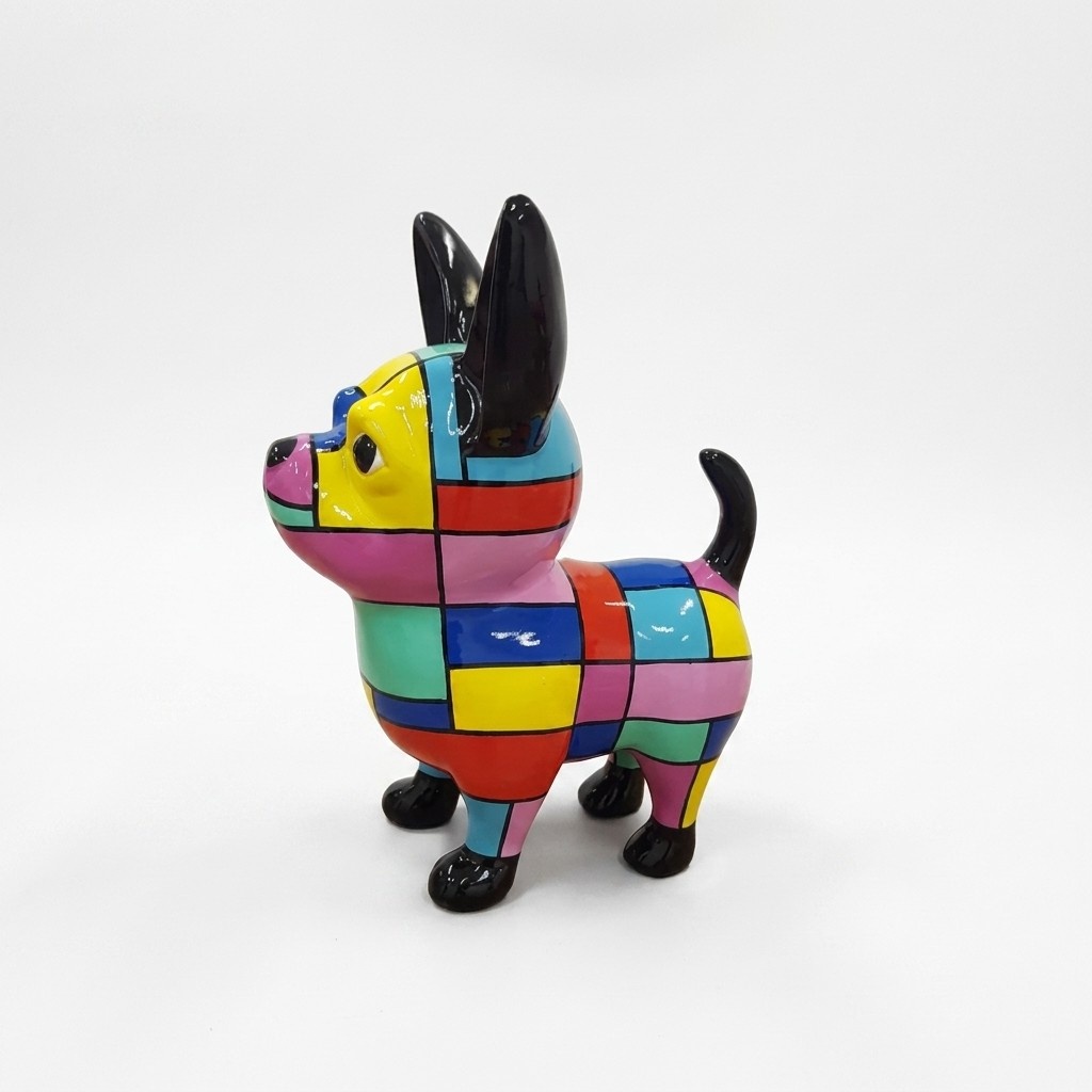 Design Dekoration Figur Hund Kunststoff Garten Skulptur Statuen 55cm