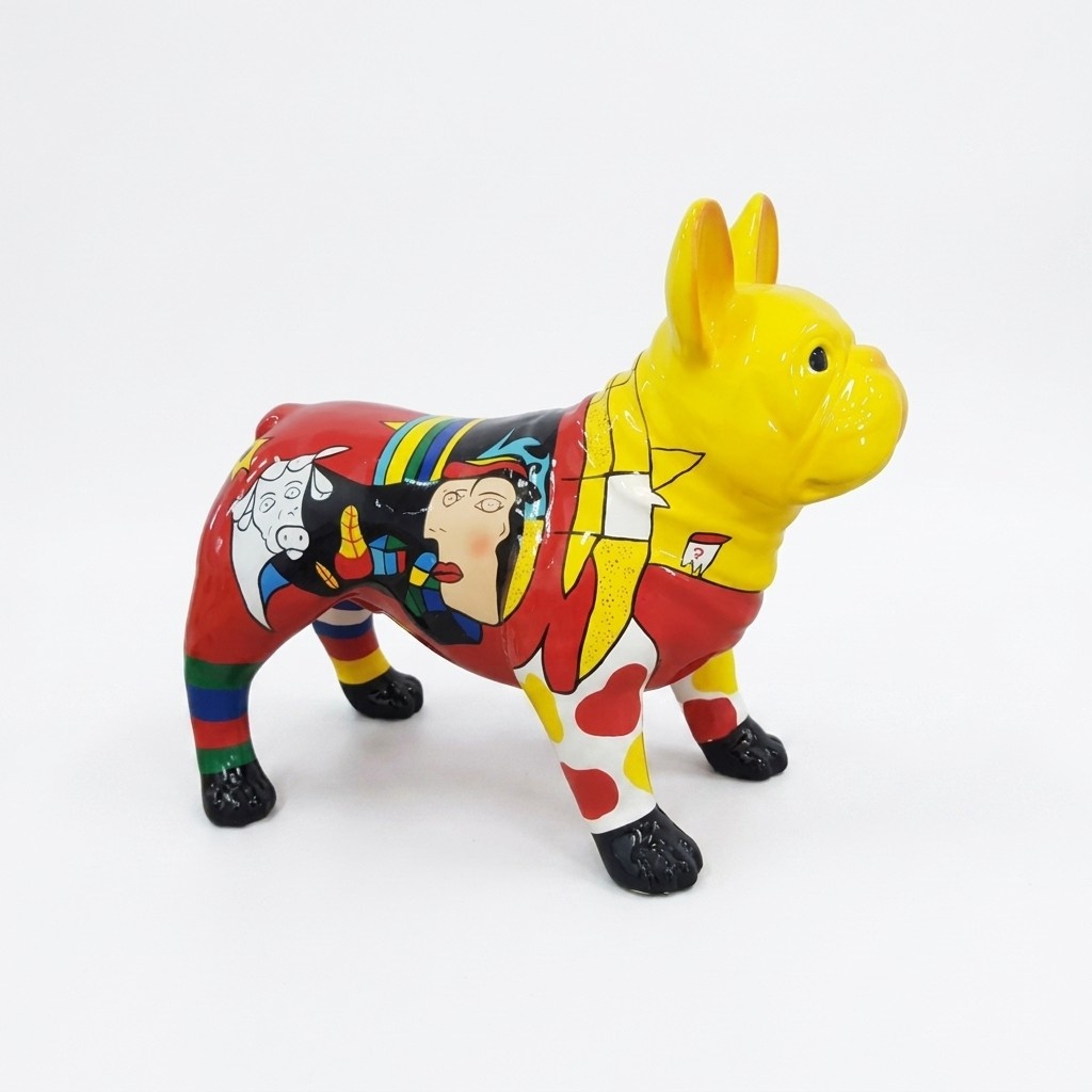 Design Dekoration Figur Hund aus Kunststoff Garten Skulptur Statuen
