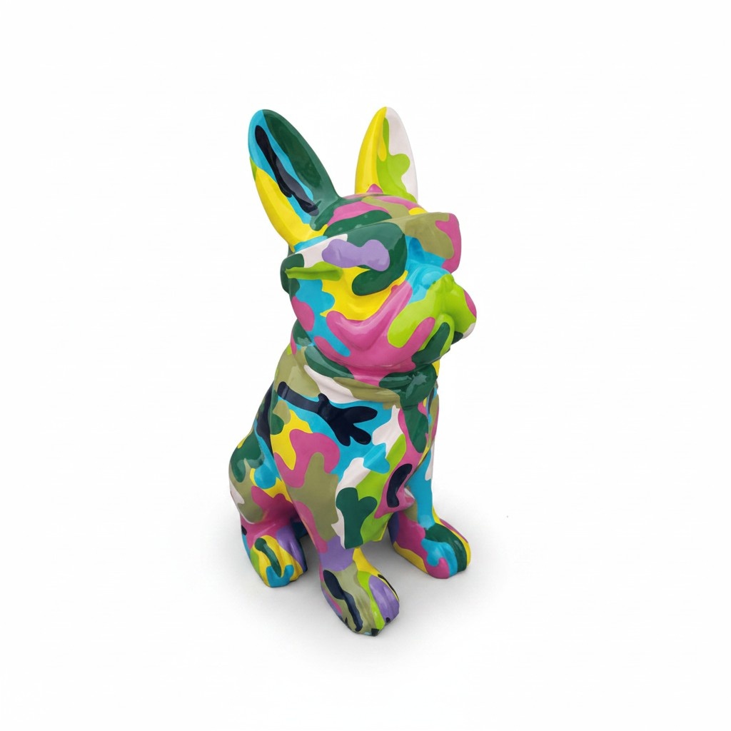 Design Dekoration Figur Hund aus Kunststoff Garten Skulptur Statuen