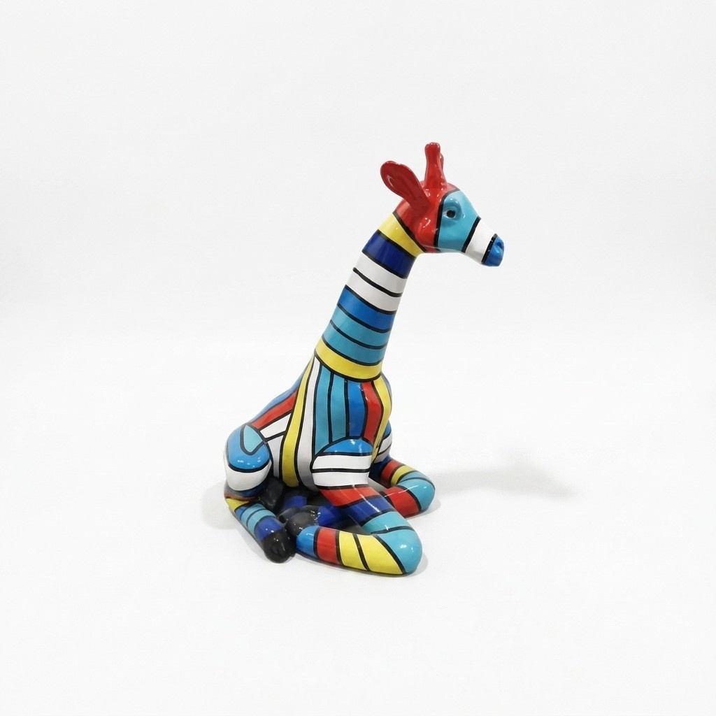 Design Dekoration Giraffe Garten Skulptur Statuen 80cm Deko Neu Figur