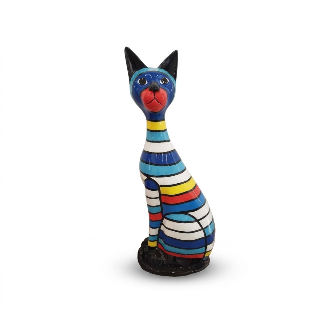 Design Dekoration Katze aus Kunststoff Garten Statuen 98 cm Neu Skulptur
