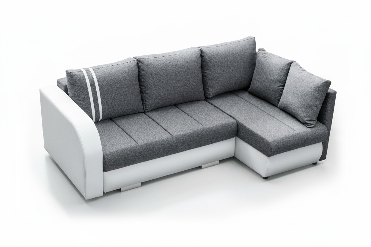 Design Ecksofa Couch Wohnlandschaft Schlafsofa Funktionssofa Eck Polster
