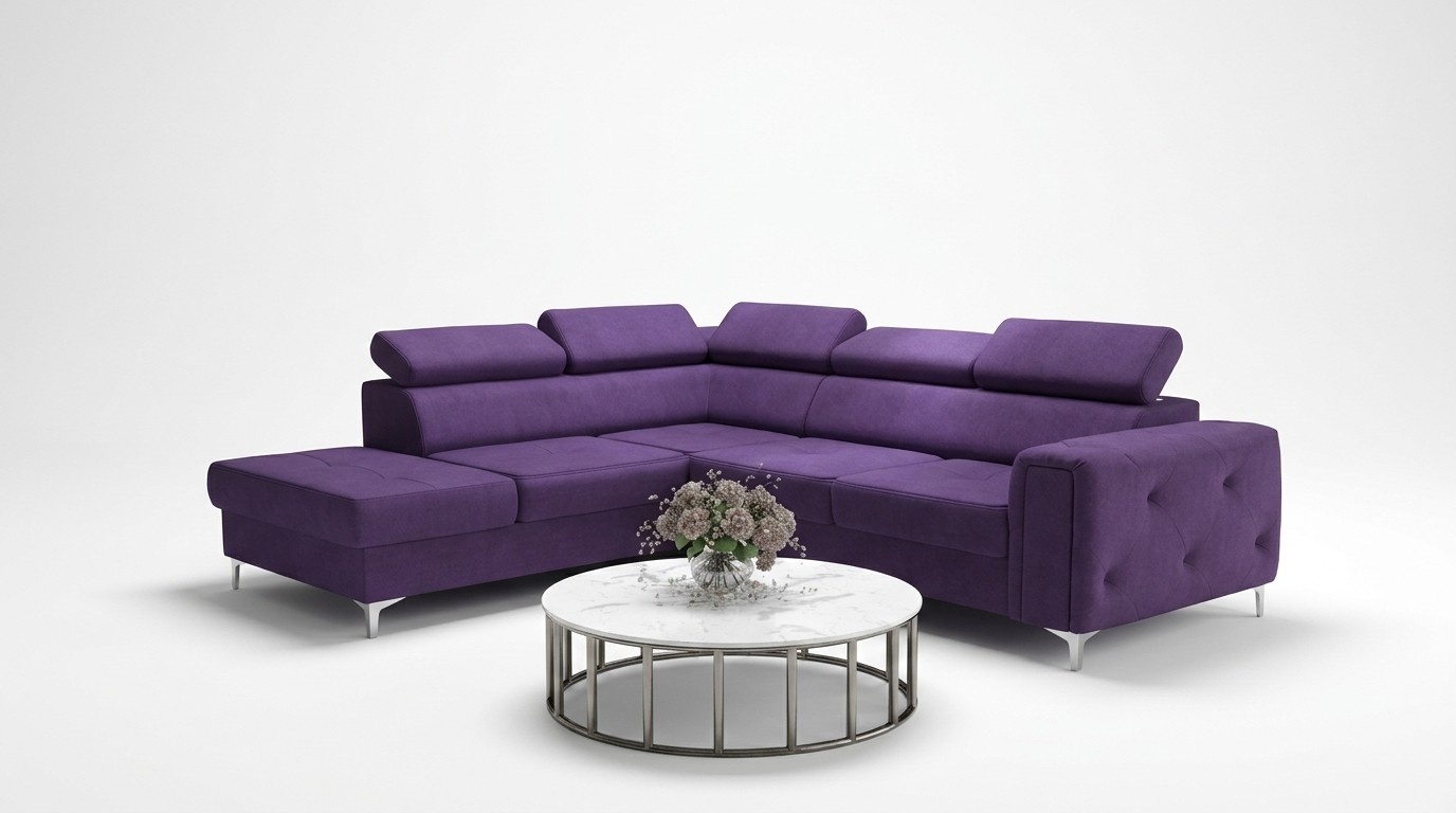 Design Ecksofa L-Form Couch Polsterung Luxus Wohnzimmer Soft Style Couchen Neu
