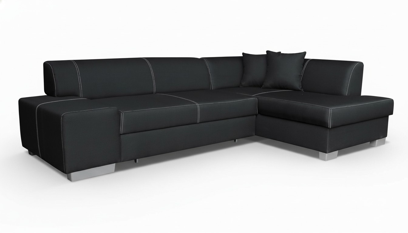 Design Ecksofa Schlafsofa Bettfunktion Couch Leder Textil Polster Sofas Neu