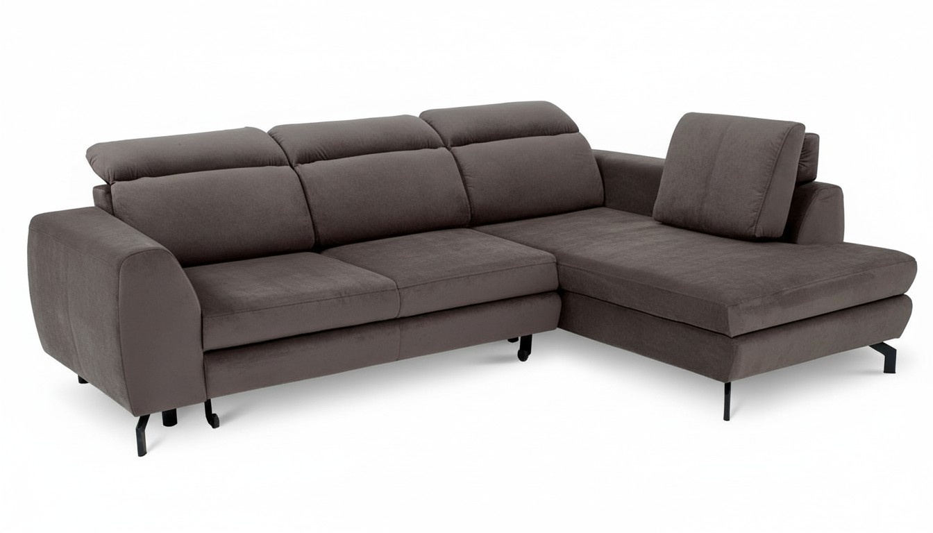 Design Ecksofa Schlafsofa Bettfunktion Couch Textil Polster Sofas Bettkasten