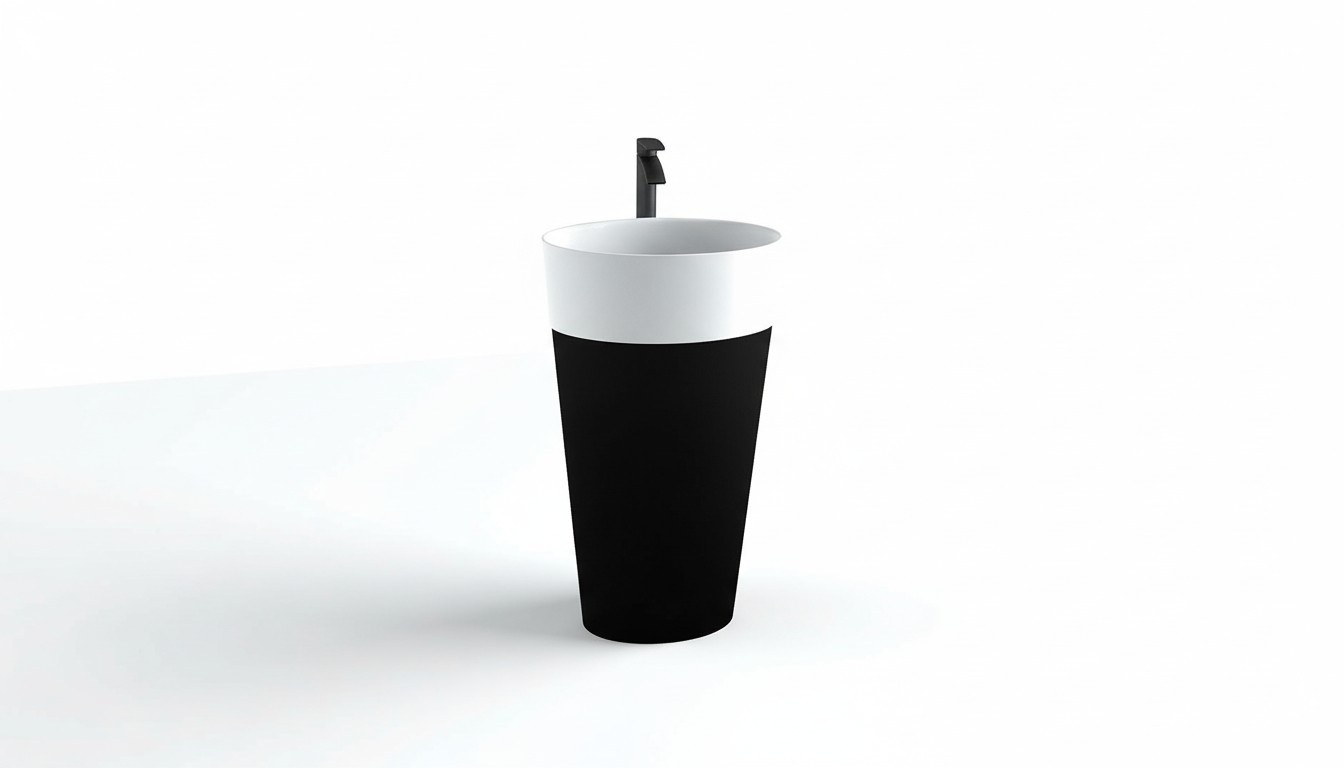 Design Freistehender Waschtisch Acryl Waschschale Mit Säule