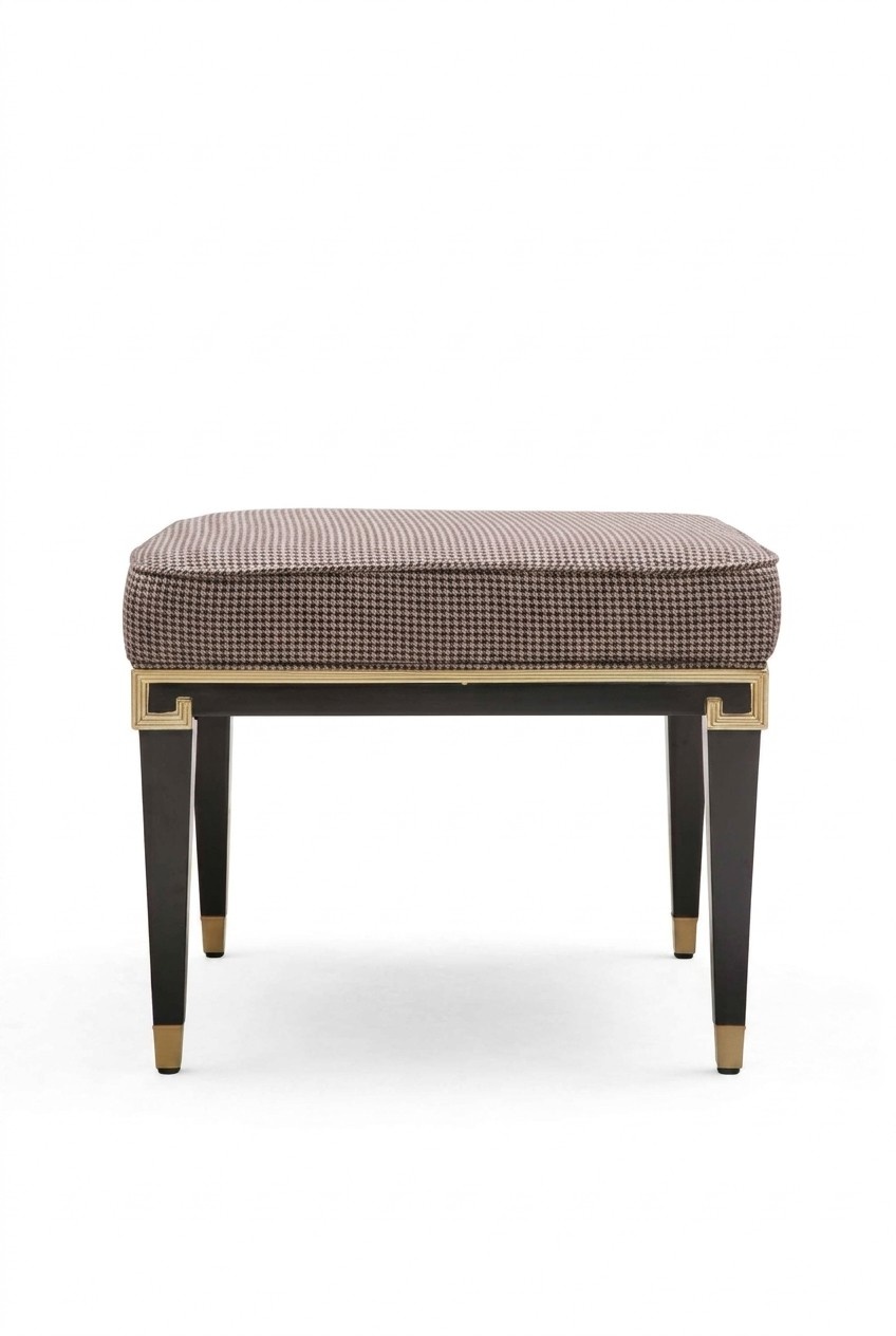 Design Fußhocker Design Hocker Textilhocker Polster Ottomane Beistell Stoff Neu