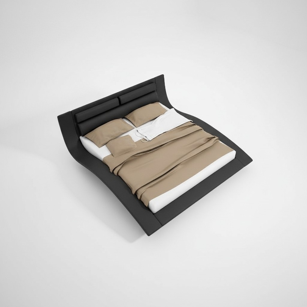 Design Gepolstert Hotel Bett 180x200cm Hochzeit Holz Schlafzimmermöbel