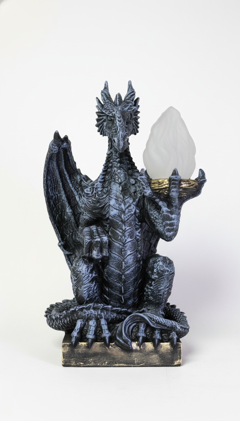 Design Gothik Stehleuchte Lampe Stand Leuchte Leuchten Drachen Lampen