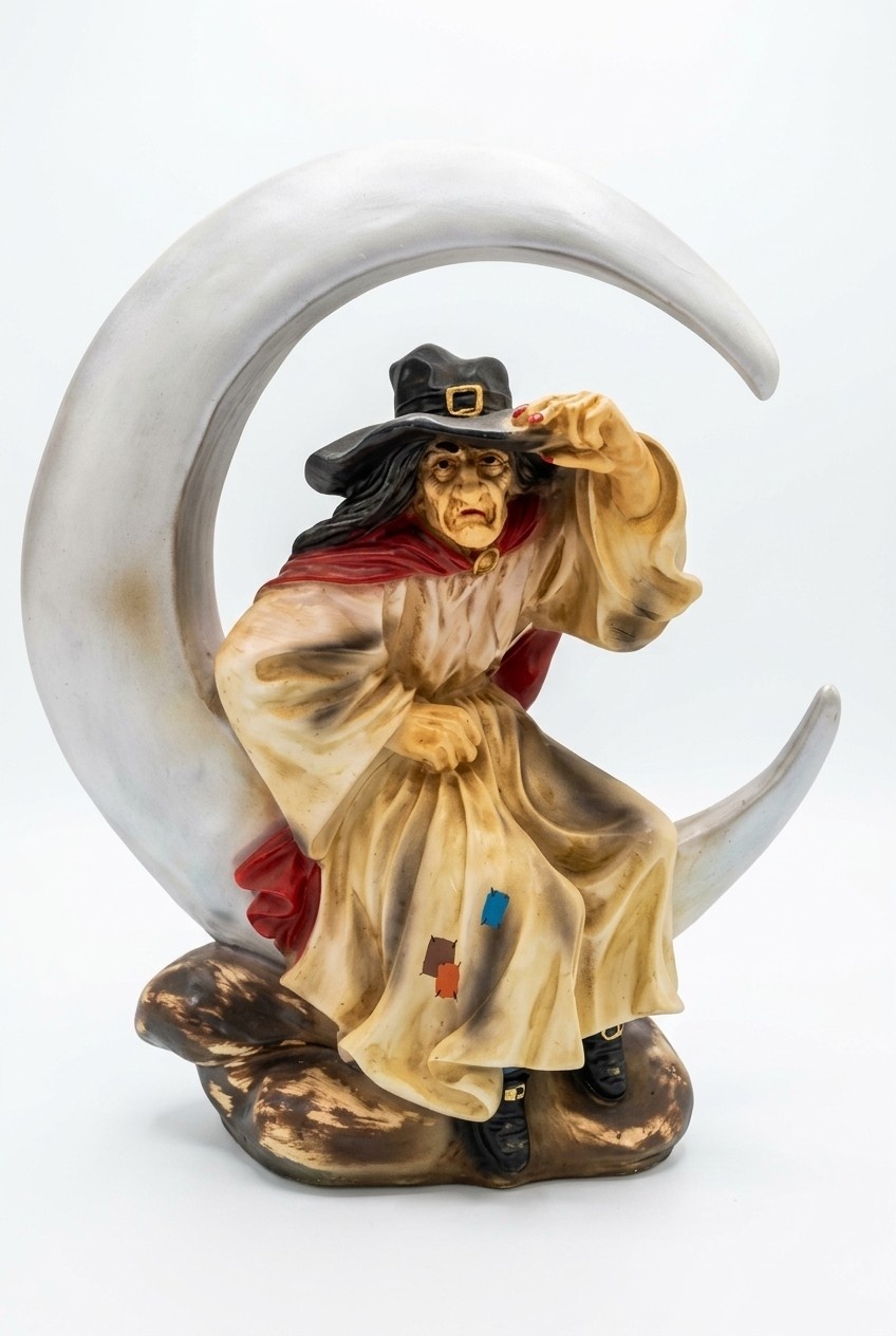 Design Hexe XXL Figur Statue Skulptur Figuren Skulpturen Deko Baba Yaga